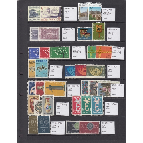 364 - Europa 1956/70s ex-dealers UM selection of sets incl Liechtenstein 1960 SG404 Cat £140, Luxembourg 1... 