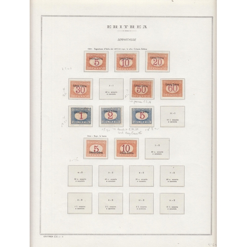 1017 - Eritrea - 1893/1936 mint & used selection on printed pages with1893 set to 40c & 60c M, 1895/9 set M... 