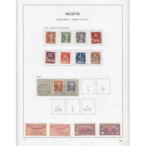 1159 - 1922/60 International Organization etc, exceptional used collection on Davo leaves mainly complete, ... 