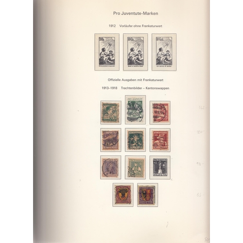 1155 - 1854/1990 mostly used collection in Muller printed album, incl 1854 10r x 2, 15r, 1862/78 vals to 50... 