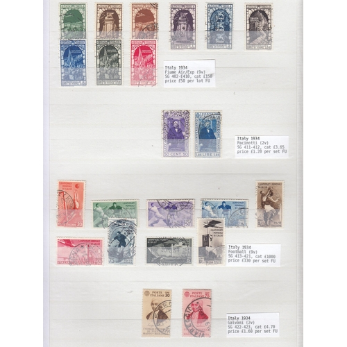 1019 - 1862/1938 ex-dealers used range in stock book incl 1862 20c x2, 2c Newspaper stamp, 1863 15c x4, lat... 