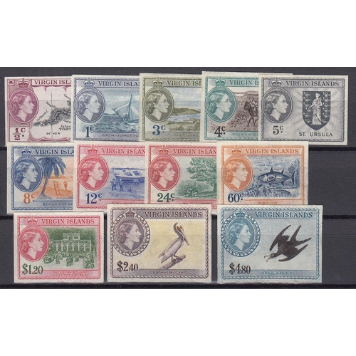 1173 - 1956 set of imperforate proofs, 12 vals to $4.80 (ex 2c) on watermarked paper, mostly without gum wi... 