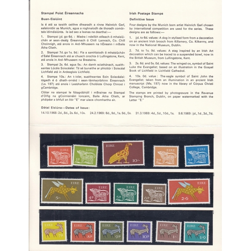 1013 - A quantity of MNH sheets/part sheets and loose Irish stamps housed for 1960s/70s mainly in sets, som... 