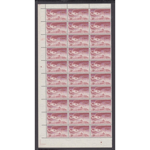 1014 - 1948 Airs 8p part sheet of 30 MNH bearing the ‘Stigmata Flaw’ variety SG142bba Cat £150, marginal gu... 