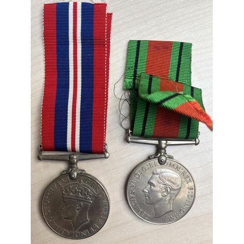 192 - UK WWI British War Medal and Victory medal pair to DM2-151538 PTE. S.W.COULMAN. A.S.C, plus WWII Def... 