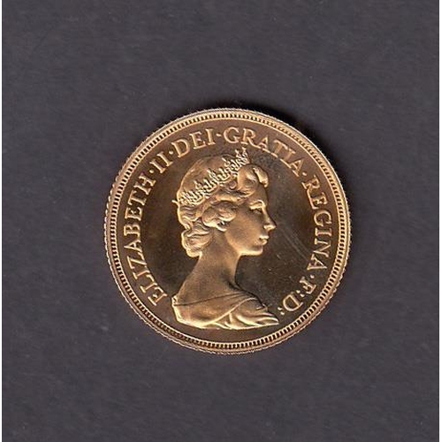 29 - UK 1980 gold proof Sovereign, boxed with CoA