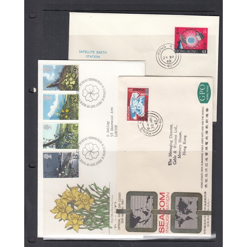 319 - A mint and used World stamp accumulation, including stamps in packets and World FDCs in three albums... 