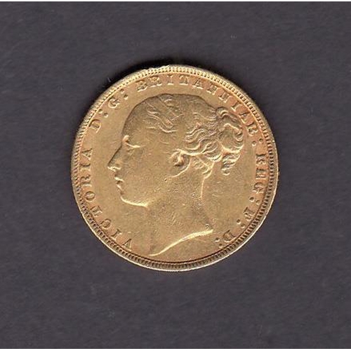 24 - UK 1873 gold full Sovereign, in good condition