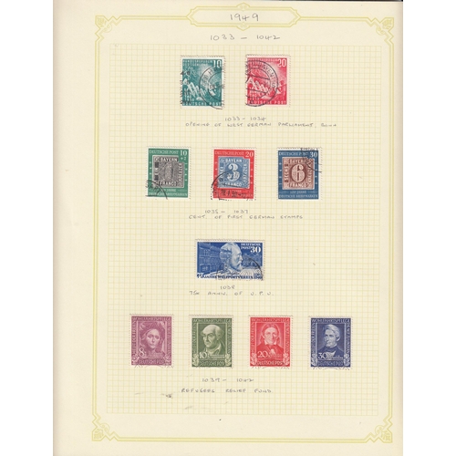 284 - A World stamp collection in 28 Albums/ binders, mainly mid-modern used stamps for Germany, USA, Scan... 