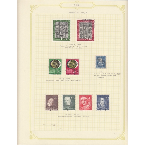 284 - A World stamp collection in 28 Albums/ binders, mainly mid-modern used stamps for Germany, USA, Scan... 