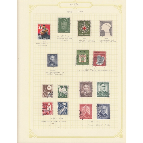 284 - A World stamp collection in 28 Albums/ binders, mainly mid-modern used stamps for Germany, USA, Scan... 