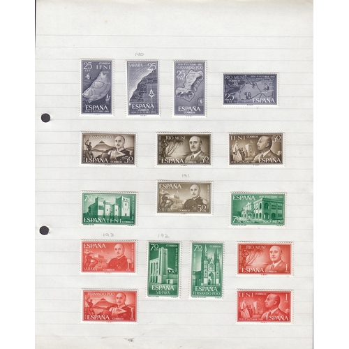 318 - A small mint and used all World stamp collection in 3 albums and loose, strength in mid-period part ... 