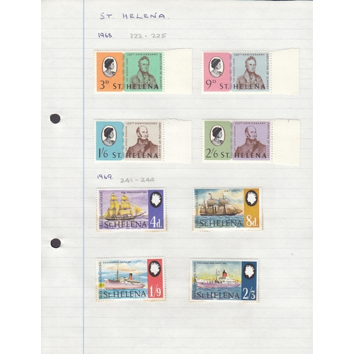 318 - A small mint and used all World stamp collection in 3 albums and loose, strength in mid-period part ... 