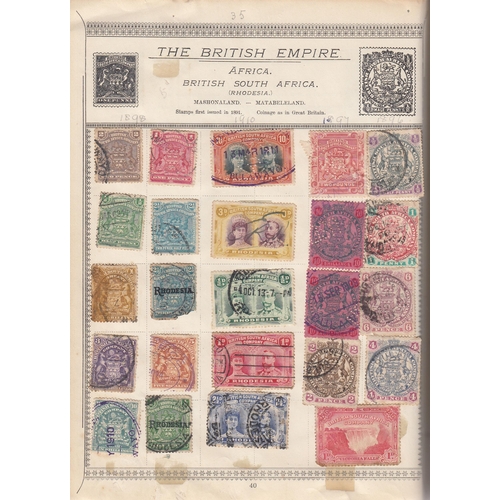 318 - A small mint and used all World stamp collection in 3 albums and loose, strength in mid-period part ... 