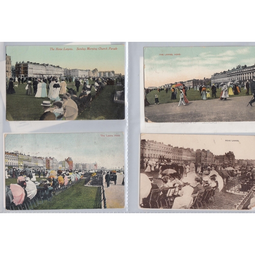 439 - A collection of 320+ Brighton (Sussex) postcards mainly early to mid-period, including various RPs, ... 