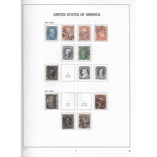 1170 - A two-volume mint and used stamp collection in pre-printed Davo albums from 1851 to 1990, with a sma... 