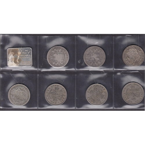 128 - An accumulation of mainly 20th Century circulated coins, strength in GB coins, noted x4 silver half ... 