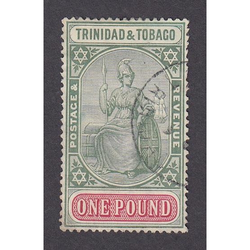 1166 - Trinidad - 1921 £1 SG156, fine used Cat £325