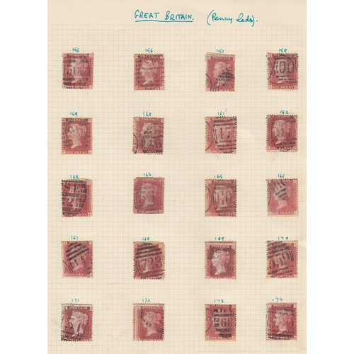 204 - A mint and used GB stamp collection from QV to QEII, including used QV 1d red plates, strength in QE... 