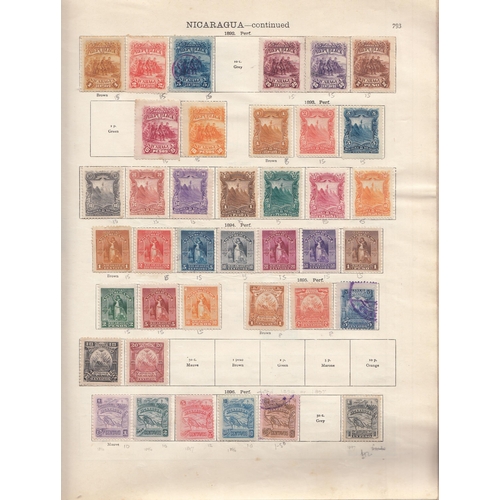 378 - A mint and used remaindered World stamp collection housed in a New Ideal Album Foreign K-Z (1936 Edi... 