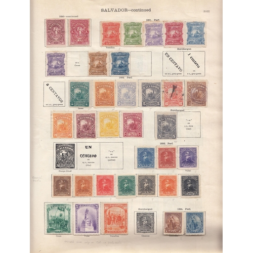 378 - A mint and used remaindered World stamp collection housed in a New Ideal Album Foreign K-Z (1936 Edi... 