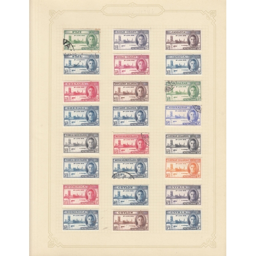 316 - A five-volume mint and used World stamp collection in stock books and albums, all periods in strengt... 