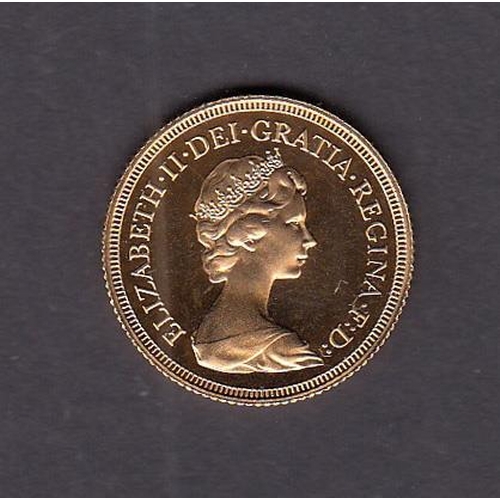 43 - UK 1979 gold proof full Sovereign, boxed with no CoA 