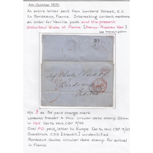 198 - A large accumulation of 1000+ GB Postal History Covers/Entires/Fronts/Postal Stationery from the 18t... 