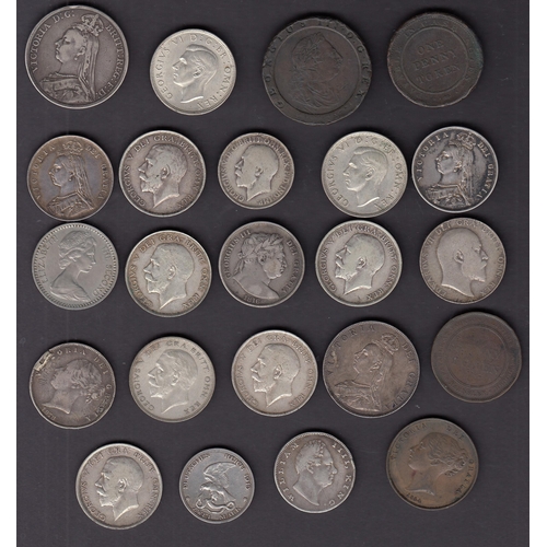 18 - A collection of mainly late 19th & 20th Century circulated coins, loose and in Whitman folders, stre... 