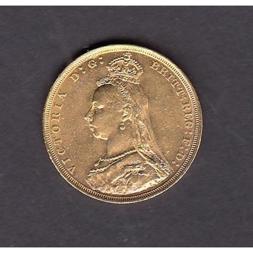 36 - UK 1890 gold full Sovereign, in good condition