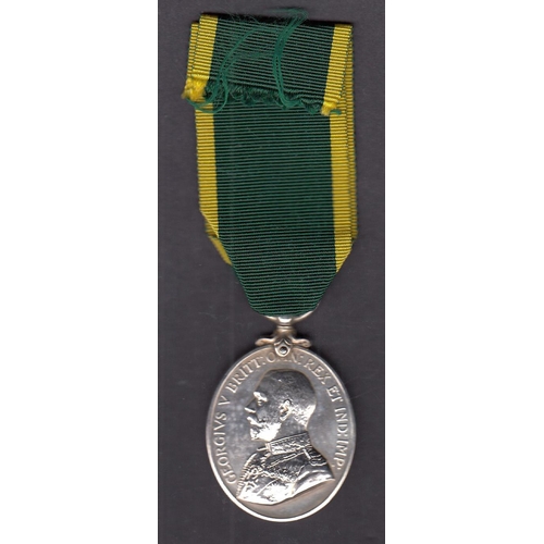 168 - UK KGV Territorial Force Efficiency Medal, awarded to 84 SJT. G. GRAHAM. NTH’D.YEO: in good conditio... 