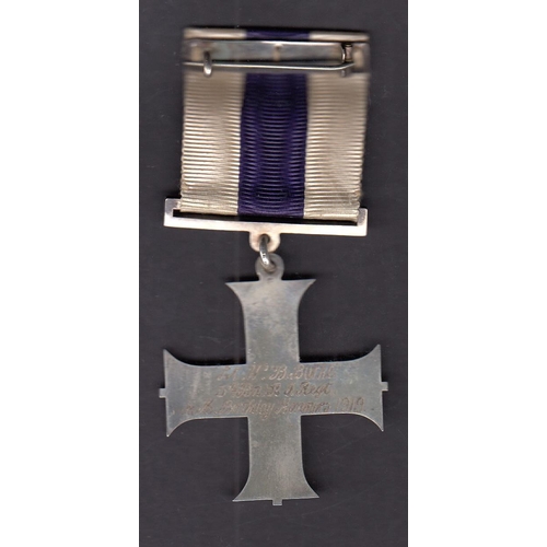 172 - UK KGV Military Cross, privately inscribed Lt. W.B. Burke.3rd BN. RI. REGT. H.M. Birthday Honours 19... 