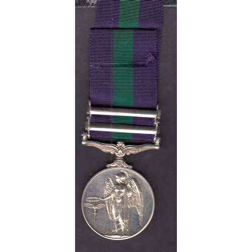 177 - UK KGVI General Service Medal with Cyprus and Malaya bars, awarded to 21182523. DVR. G. BUTLER. RASC... 