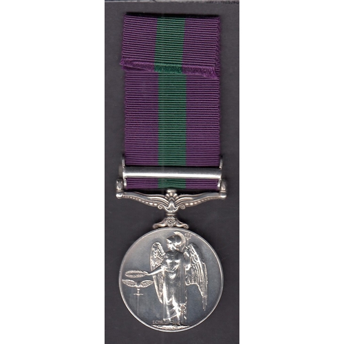 181 - UK QEII General Service Medal with Malaya bar, awarded to 22737314 PTE.R.O. RALPH.QUEENS.