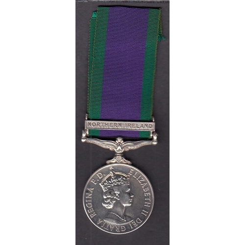 183 - UK QEII General Service Medal with Northern Ireland bar, awarded to LAC.N.M. SIMPSON. (S8080660) R.A... 