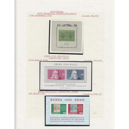 1070 - Small group of mini sheets on pages incl mint SG429a, 433a and 498a.