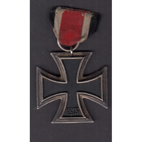 257 - Germany WWII Iron Cross 2nd Class award, with ribbon.