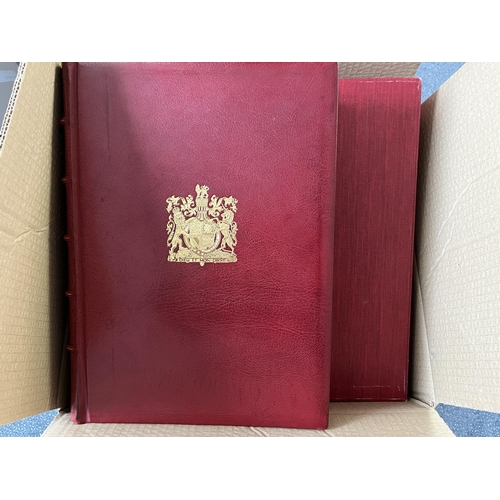 611 - The Royal Philatelic Collection, by Sir John Wilson Bt, leather bound copy with slip case