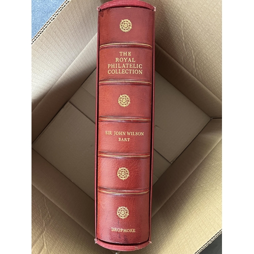 611 - The Royal Philatelic Collection, by Sir John Wilson Bt, leather bound copy with slip case