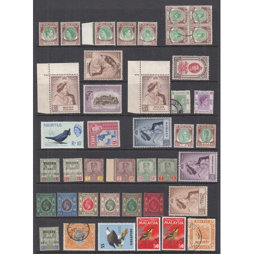 327 - A mint and used World stamp collection in albums, on pages and in packets, mainly mid period, streng... 