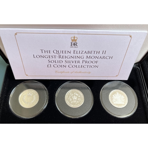 90 - A collection of x22 Tristan da Cunha silver proof coins, including 2015 QEII £5 silver proof (5oz),2... 