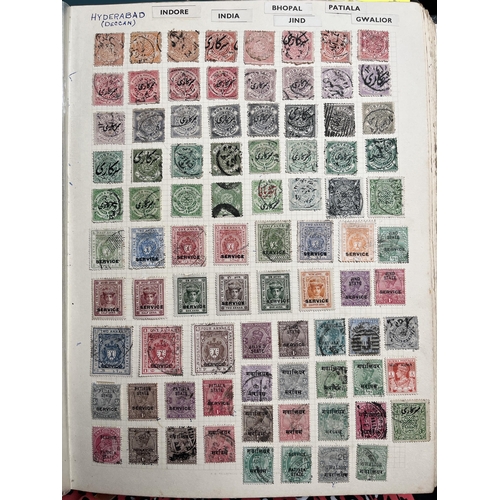 Mint and used vintage world stamp collection in large ‘Philatelic Album