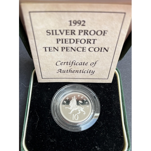 81 - A collection of x7 UK Silver Proof Piedfort coins from 5p to £2, including 1997 & 1998 silver £2 and... 