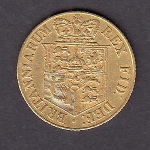63 - UK 1817 gold half Sovereign, in good condition