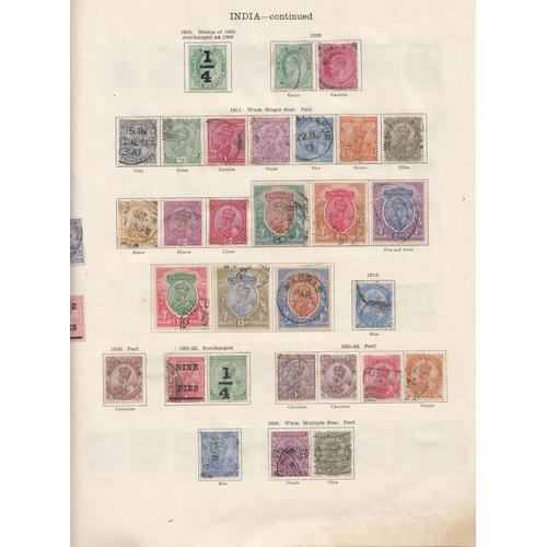 506 - British Empire in New Ideal album with range of mint & used incl some high vals, many 1935 Silver Ju... 