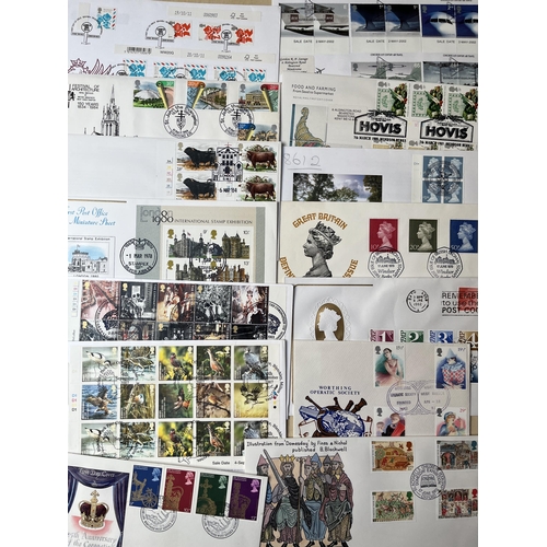 317 - A large GB QEII FDC collection on pages from the 1970s to 2010s, including Commemorative Cylinder bl... 