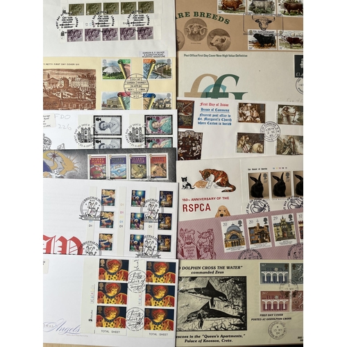 317 - A large GB QEII FDC collection on pages from the 1970s to 2010s, including Commemorative Cylinder bl... 