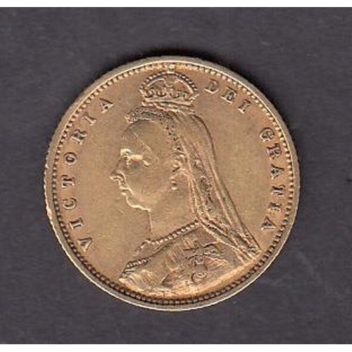 114 - UK 1892 gold half Sovereign, in good condition