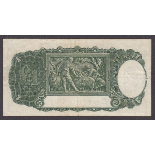 98 - Australia KGVI $1 banknote (J22 190369.), in good condition