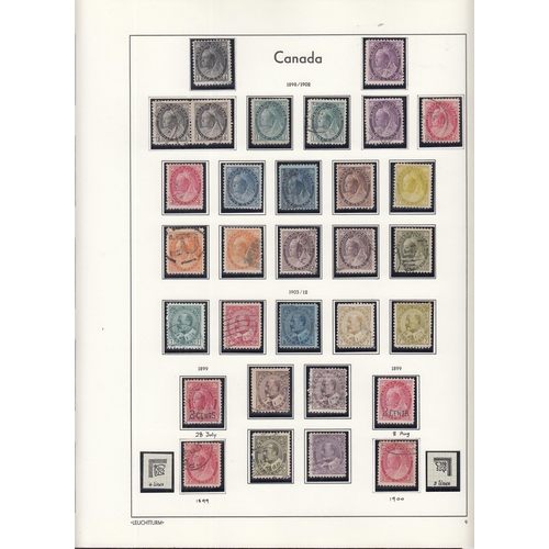 325 - A comprehensive mint & used collection of Canadian stamps housed in 2x illustrated Lighthouse volume... 